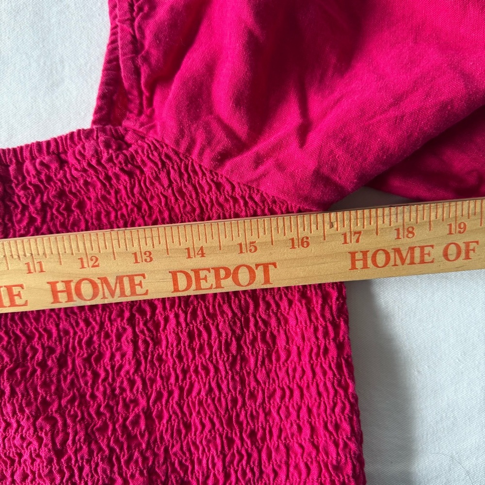 Universal Thread Fuchsia‎ Puff Sleeve Blouse - Picture 4 of 4